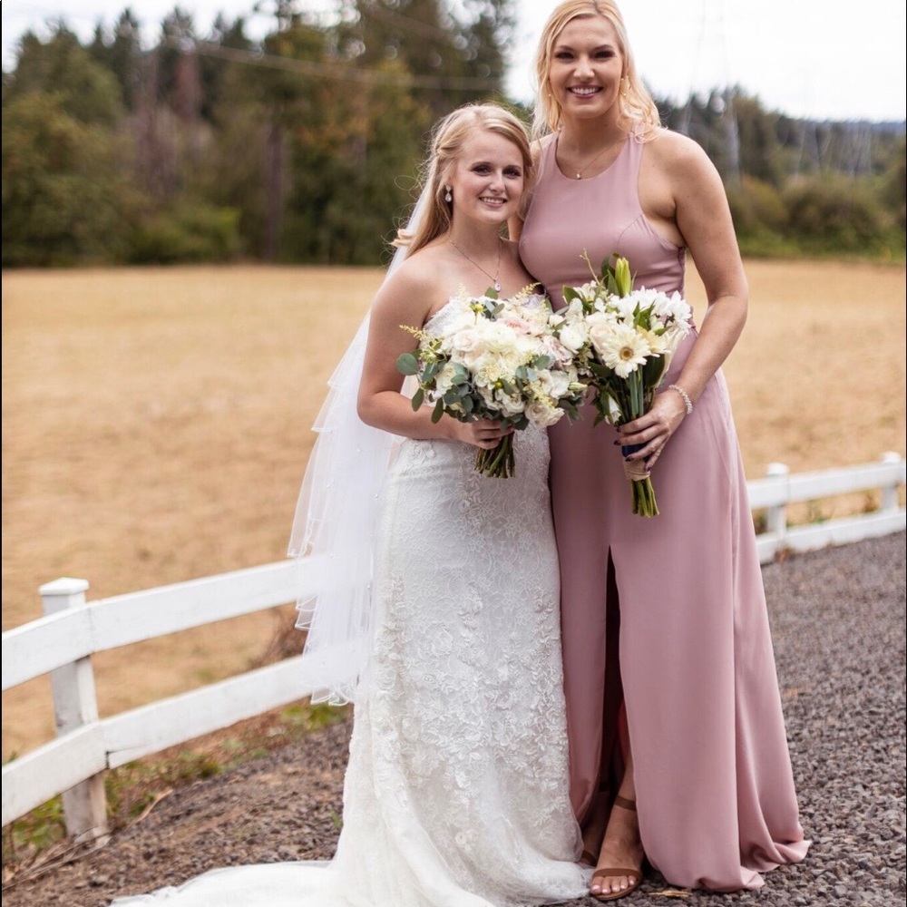 JJ’s House Bridesmaid Dress - DUSTY ROSE - Size 10